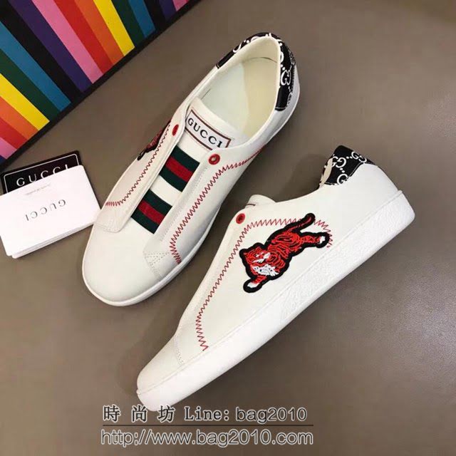 GUCCI男鞋 2019新款 古馳最新小白鞋 原單品質 Gucci休閒男運動鞋  hdnx1264